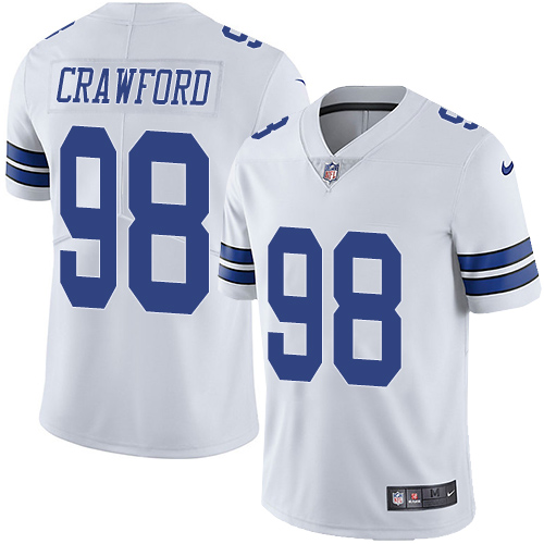2019 men Dallas Cowboys #98 Crawford white Nike Vapor Untouchable Limited NFL Jersey